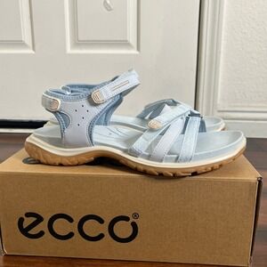 ECCO Women's Offroad Roam Nubuck Outdoor Sandals Blue size EU 41/10-10.5 NIB
